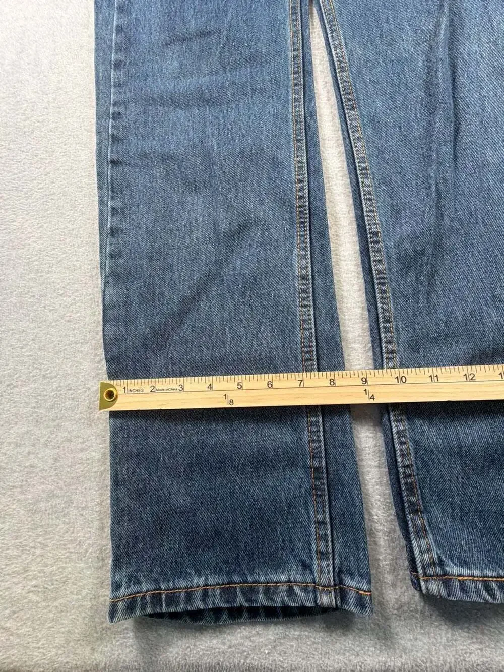 Levi's 505 Regular Fit Jeans Mens 32x34 Blue Denim